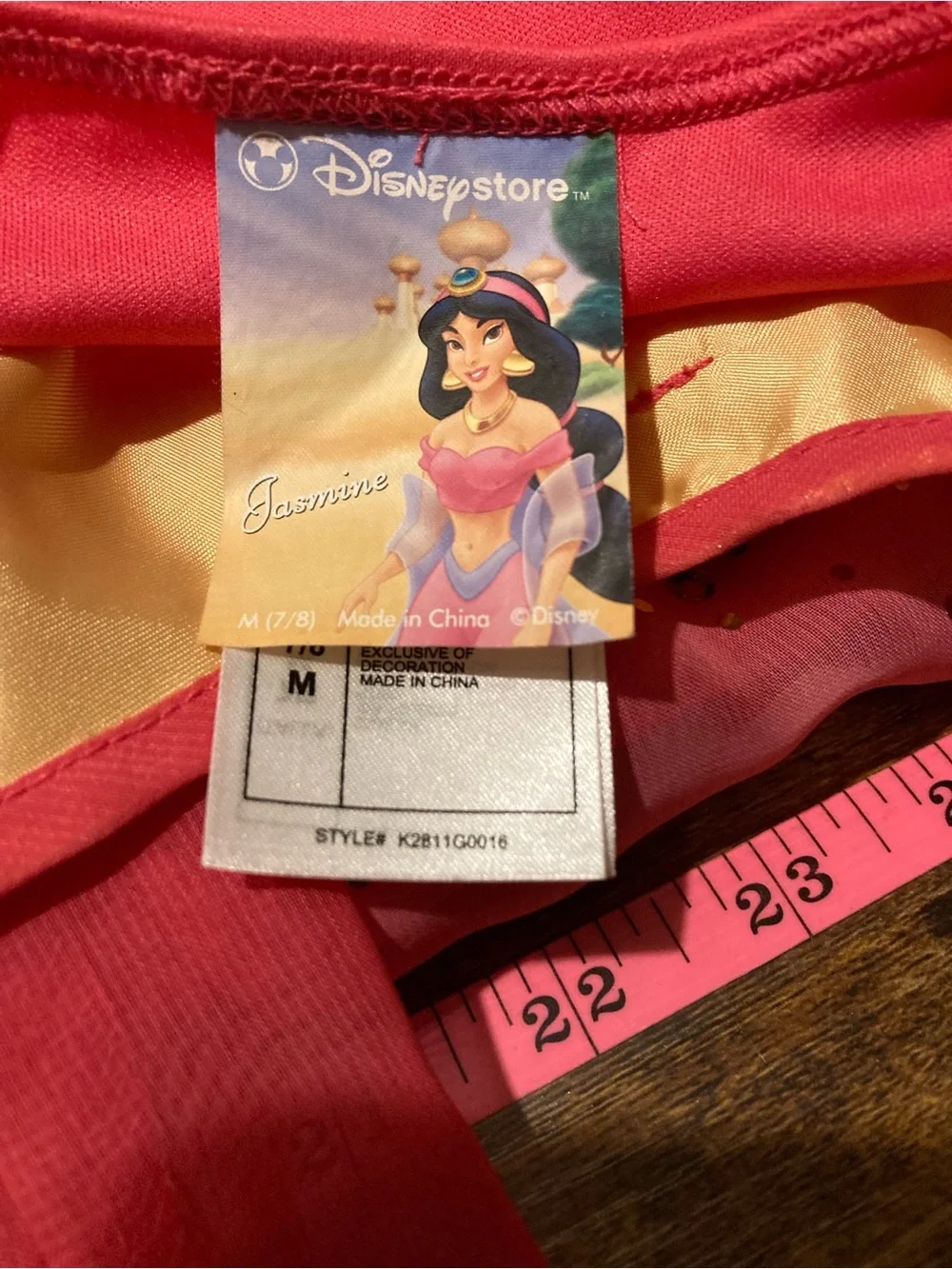 The Disney Store Princess Jazmine girl costume